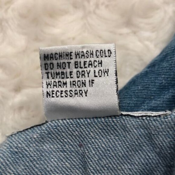 Vintage Tweety Bird Looney Tunes Sleeveless Jean Denim Shirt Medium Vision 1 - Picture 3 of 7